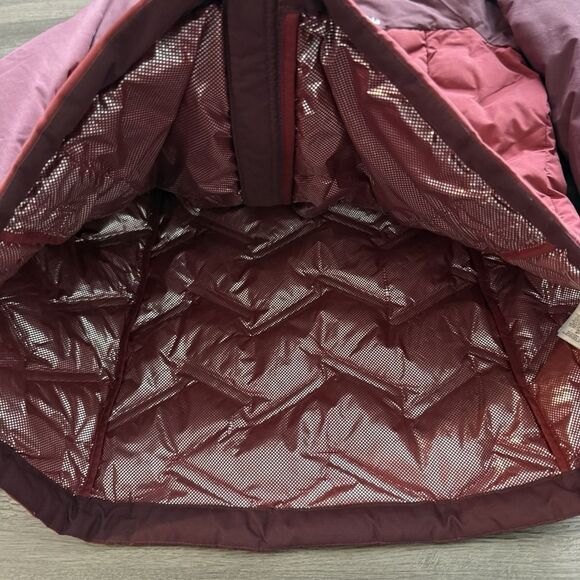 Columbia Womens Red Hooded Grand Trek II Down Jacket Size L Insulated - Picture 6 of 8